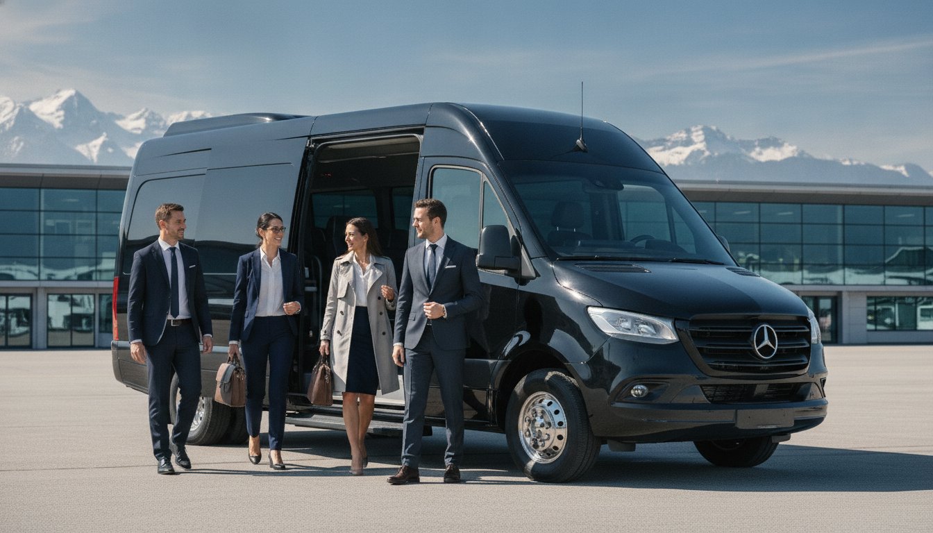 Group Airport Transfer Zurich: Executive Luxury Minibus Hire in Switzerland
